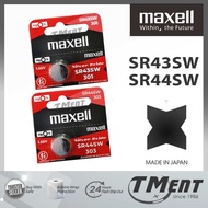 Maxell SR43SW SR44SW Silver Oxide 1.55V Battery JAPAN (100% Genuine) SR43 SR44 bateri