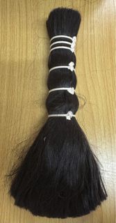 黑色漂染絲質真髮 假髮原料