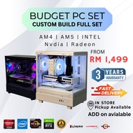 Custom pc set gaming desktop computer am4 am5 intel AMD Nvidia Radeon GAMING PC