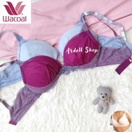 Bra Wacoal Tanpa Kawat Renda Ungu / Blue - Bra Nyaman Harian 32B 32C 34B - ETR