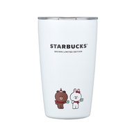 Starbucks Line Friends brown limited edition 355ml starbucks tumbler tumblr thermos cup water bottle / line friends starbucks