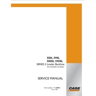 Case 580 580L 590 590L Super L Series 2 Factory Workshop Repair Service Manual + Parts Catalogue