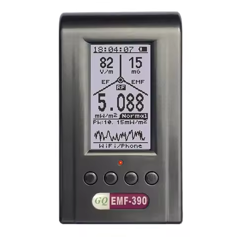 EMF Meter 390V2 Electromagnetic Radiation Detector 3-in-1 RF EMF390 Magnetic Field Electric Fiend Da