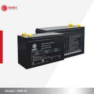 SUNNY เเบตเตอรี่เเห้ง SLA 12V 9Ah รุ่น SN9-12 Battery Sealed Lead Acid เหมาะสำหรับไฟสำรองฉุกเฉิน/UPS