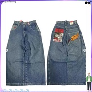 seluar jeans lelaki loose jeans men y2k jeans AliExpress Retro Wide-Leg Jeans Men jnco American Stre