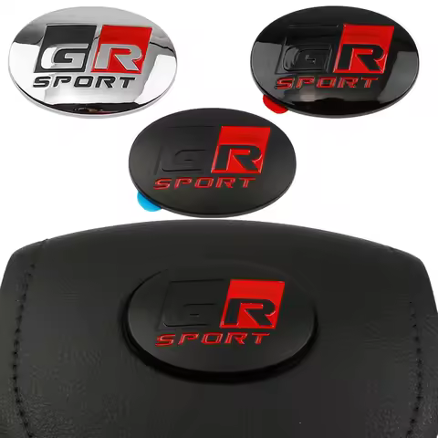 Car Steering Wheel GR Sport Logo Cover Emblem Badge Decals Sticker For Toyota Vios Yaris GR86 Prius 
