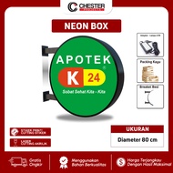 Custom Logo Neon Box | Pharmacy K24 | Acrylic 3mm