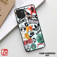 HP Glossy Case Samsung A03 [FR34] Aesthetic Aesthetic Graffiti Shiny Phone Case A03 Silicone Phone C