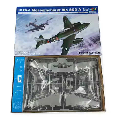 Trumpeter 1/32 02235 Plane Messerschmitt Me 262 A-1a Fighter Bomber Jet Model TH06877-SMT2