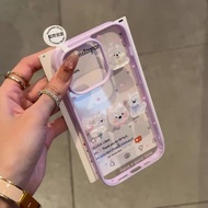 สำหรับ เคส iphone 17 17pro 17proMax เคสใสการ์ตูนนูน เคสอะคริลิค รุ่น  17 17pro 17proMax i11 i12 12pr