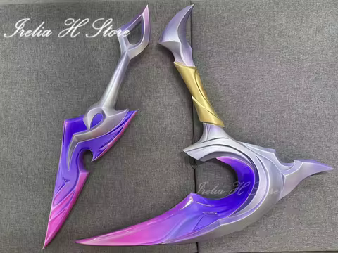 Irelia H Store LOL Spirit Blossom Akali sickle Cosplay Props 3D printing