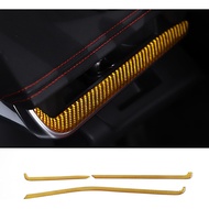 CHEAYAR Soft 3D Real Carbon Fiber Car Dashboard Panel Trim Sticker Trim Compatible with Corvette C8 