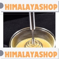 W2A1 spring coil egg beater, household round whisk, stainless steel handle spherical manual whisk 弹簧