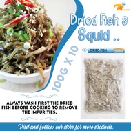 Dried Fish Dilis Small 100g/200g/500g/1kg Dried Anchovies / Gourmet Dried Fish / Sun-Dried / White d