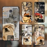 Samsung C9 Pro Black Bezel Phone Case Dog Meme Cute