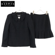 香奈兒 [成色極佳] P09679V05945 97A 斜紋軟呢外套/半裙套裝，40碼 [二手]