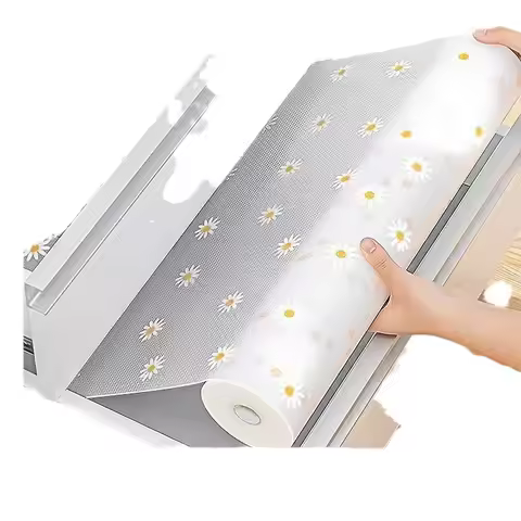 Reusable Daisy Flower Drawer Mat Kitchen Cabinet Mat for Dining Table Insulation Waterproof Moisture
