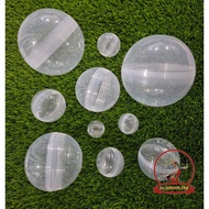TRANSPARENT EMPTY PLASTIC CAPSULE GACHA LOTTERY BALL 6.5CM