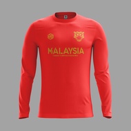 [READY STOCK] Malaysia ''Harimau Malaya" Jersey Red/Gold - LONGSLEEVE