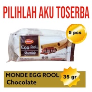 Biskuit Monde EGG ROLL CHOCOLATE 35 gr - ( HARGA 5 pcs )