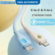 (60W/100W)100% Authentic Doraemon Cable Fast Charging for iPhone &amp; Android USB to Type-C to Type-C to Lightning 6A Charging Cable for iPhone15 iPad Quick Charge RCL0010 RCL0011