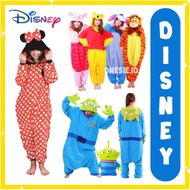 Onesie KIGURUMI PAJAMA COSTUME DISNEY MICKEY STITCH WINNIE EEYORE TIGGER ADULT