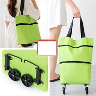 【CW】 foldishopping bag shopping cart on wheels Big Pull Cart Shopping Organizer Buy Vegetables Trolley