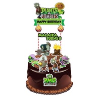Plants vs Zombie Cake Topper DIY