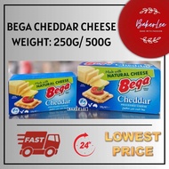 BEGA CHEDDAR CHEESE 250G / 500G  KEJU CHEDDAR PROCESSED CHEDDAR CHEESE