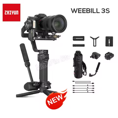 ZHIYUN Weebill 3S 3-Axis Camera Stabilizer Gimbal Handheld Bluetooth Control with Fill Light for DSL