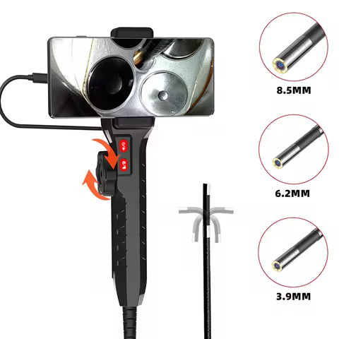 8.5/6.2/3.9mm single lens 1080P Endoscope 360° 2 ways Suitable for Automotive Diesel Engine Carbon D