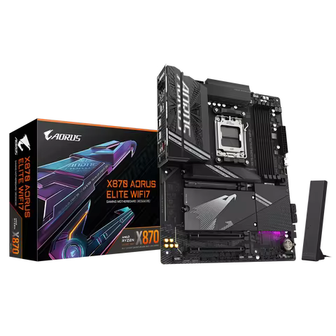 GIGABYTE X870 AORUS ELITE WIFI7 New ATX AMD X870 DDR5 16+2+2 / 4*M.2 / 2.5GbE LANMotherboard