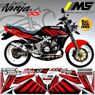 Decal Sticker Striping Variasi Motif Ori Ninja SS 150 2014 2015 Merah - Ninja Ss Zebra Merah - Ninja