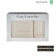 GIFTSET GUY LAROCHE TOWEL TWIST FREE  ผ้าขนหนูพรีเมี่ยม ผ้าเช็ดตัว ขนาด 70x140 cm. เช็ดผมขนาด 38x80 