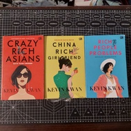 PRELOVED BOOK - Crazy Rich Asians Series Novel Set: Crazy Rich Asians; China Rich Girlfriend; Rich P