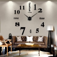 Living Room Large Mirror Clock Art Design 3D DIY EVA Hanging Wall Clock