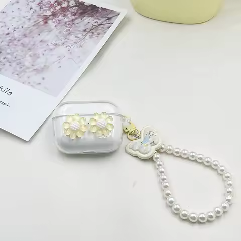 flower keychain case For JBL W300TWS /WAVE FLEX /FLEX 2 case for JBL COMPACT /T280 x2 Silicone headp