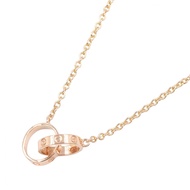 [Used] Cartier Baby Love Necklace B7212300, Neck circumference 44.5cm, K18PG (Pink Gold), Baby Love 