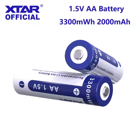 XTAR 4/8PCS AA Battery 1.5V 3300mWh Battery Rechargeable Li-ion Batteries 1.5V 2A Stable Strong Powe