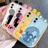 3D Ear Stitch Mickey Winnie Pooh Case For VIVO V60 V50 Lite 5G Y400 PRO Y31 Y04 Y39 Y18 Y36 5G Y03 I