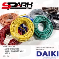 Auto Wire Automotive Wire DAIKI AWG 8 Japan Standard Striped Colors Gauge 8 (Meter or Roll)