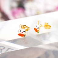 Hyl Jewelry 349E Anting Titanium Anak Anti Karat Karat Dan Luntur Tidak Selamanya Emas Bayi Muda Asl