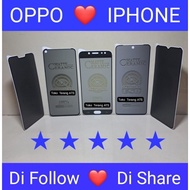 Tg Tempered Glass Ceramic SPY Oppo A78 5G/A18/7250A1K/A15/A3X/A3/A60/A15s/A16/A16e/A31 2020/A60/A3S/