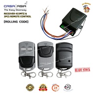 ROLLING CODE- Autogate Casa Asia 2CH 433mtz Alat Kawalan Jauh | Casa Asia 2CH REMOTE / RECEIVER 433m