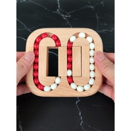 Flat Ball Educational Game Toy Rubik's Cube Bean Number Huarong Road Nine-Chain Children's Anti-Elde