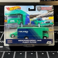 Hot Wheels Team Transport Mercedez Benz 190E-Fleet Flyer. Hot Wheels Mercy Falken. Mercy Transport Team. Mercedez Benz 190E. Flyer Flyer Flyer