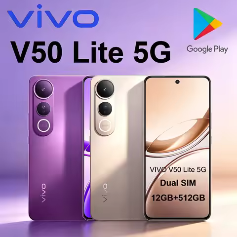 New VIVO V50 Lite 5G Unlocked Cell Phone Global ROM 12GB+512GB 6500mAh Large Battery120Hz Display 50