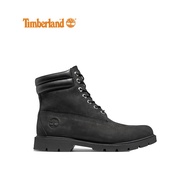 Timberland Mens 6-inch Water Resistant Boot Black Nubuck Wide