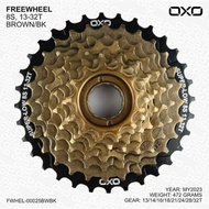 Sprocket Freewheel Oxo 8 speed 32T 13-32T Drat ulir Gir Gear Brown