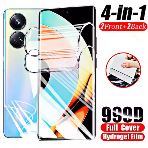 4pcs Front Back Hydrogel Film for Realme 10 Pro+ Screen Protector Realmi 10 9 8 7 6 Pro 10pro Plus R